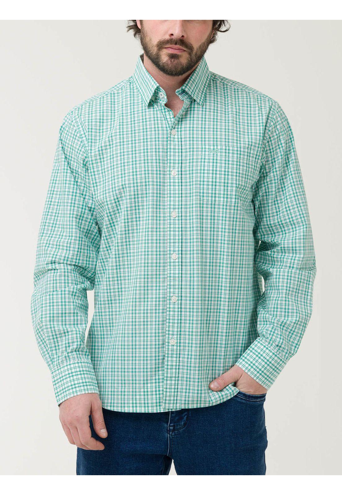 Camisa Algodón Orgánico Hombre Lighter Verde-4