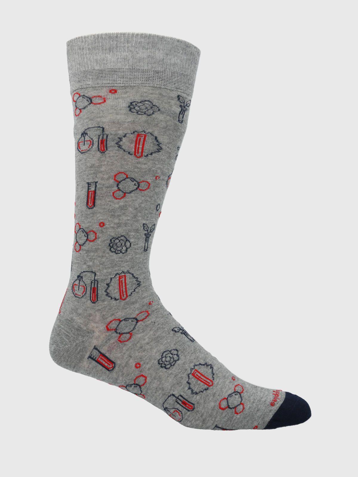 Calcetin Gris Diff Laboratory Hombre-2