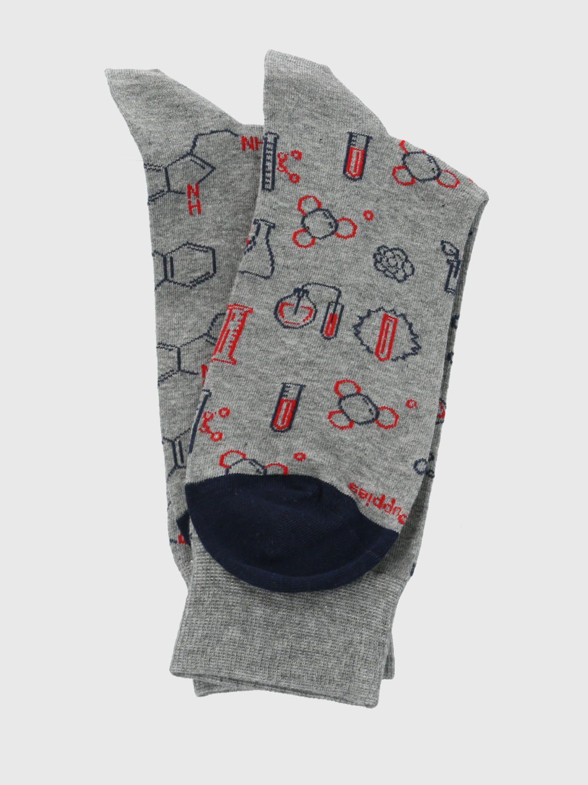 Calcetin Gris Diff Laboratory Hombre-3