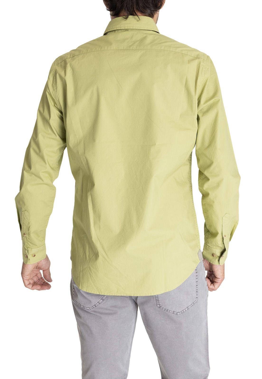 Camisa M/L Hombre Trento Verde-5