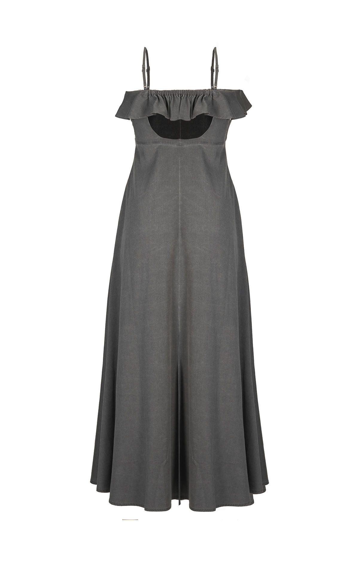Vestido Tencel Mujer Almeria Gris-1