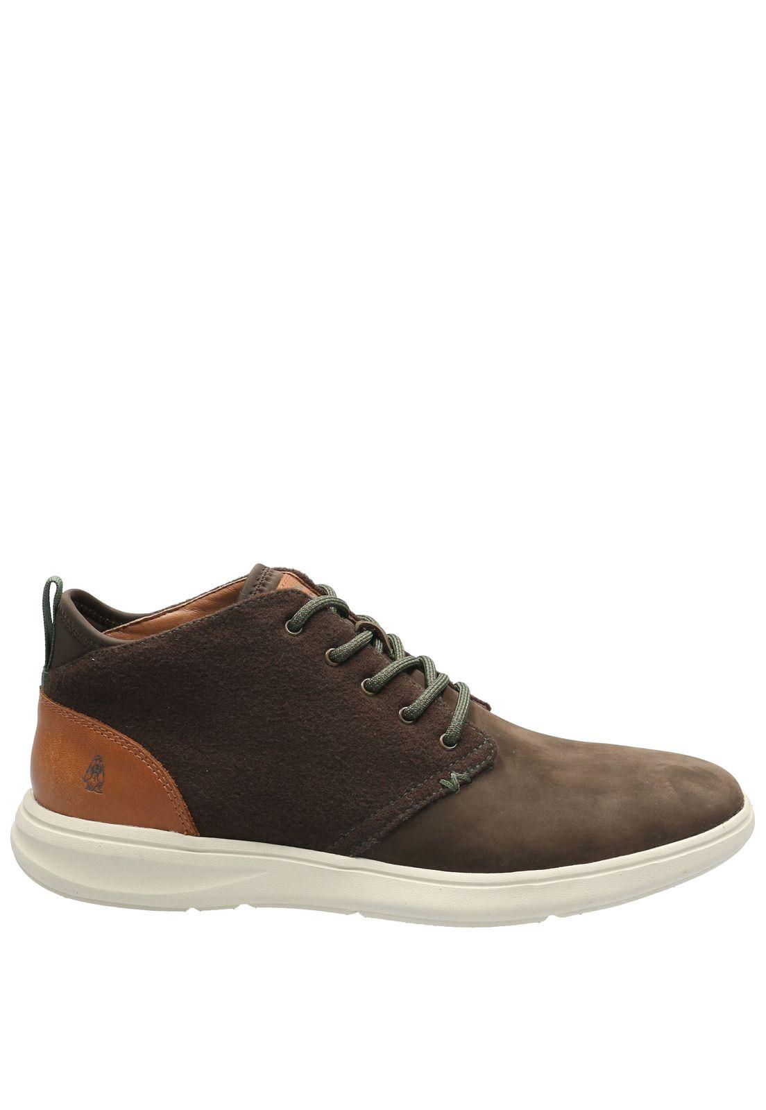 Zapatilla Cuero Hombre Conor Café-1