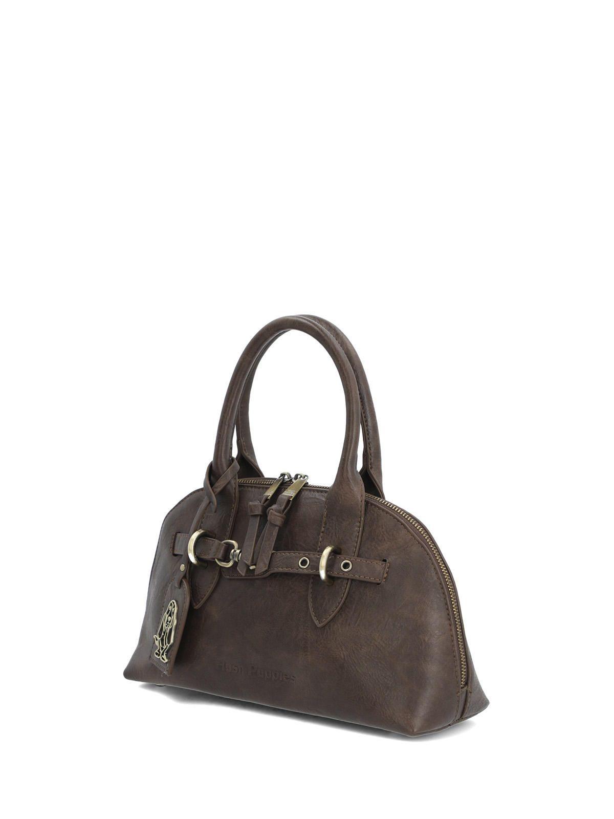 Cartera Ecocuero Mujer Millport Bag Café-1