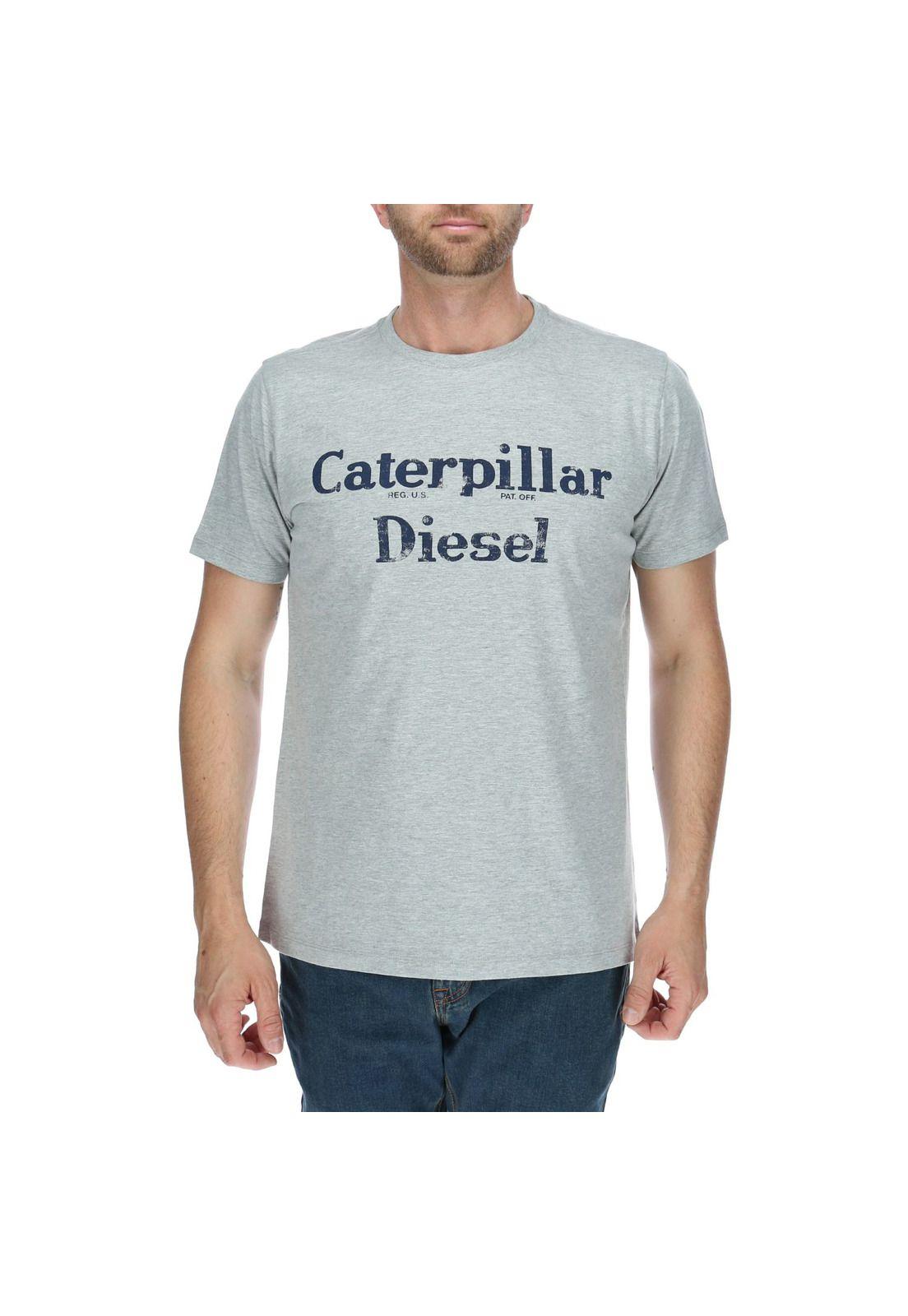 Polera Mc Hombre Retro Diesel Tee Gris-0