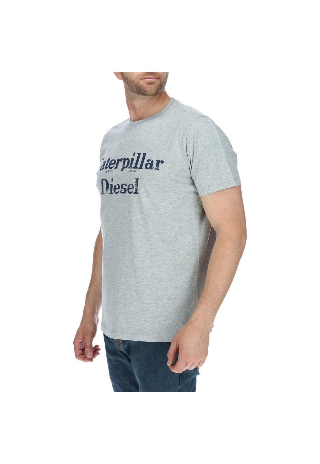 Polera Mc Hombre Retro Diesel Tee Gris-1