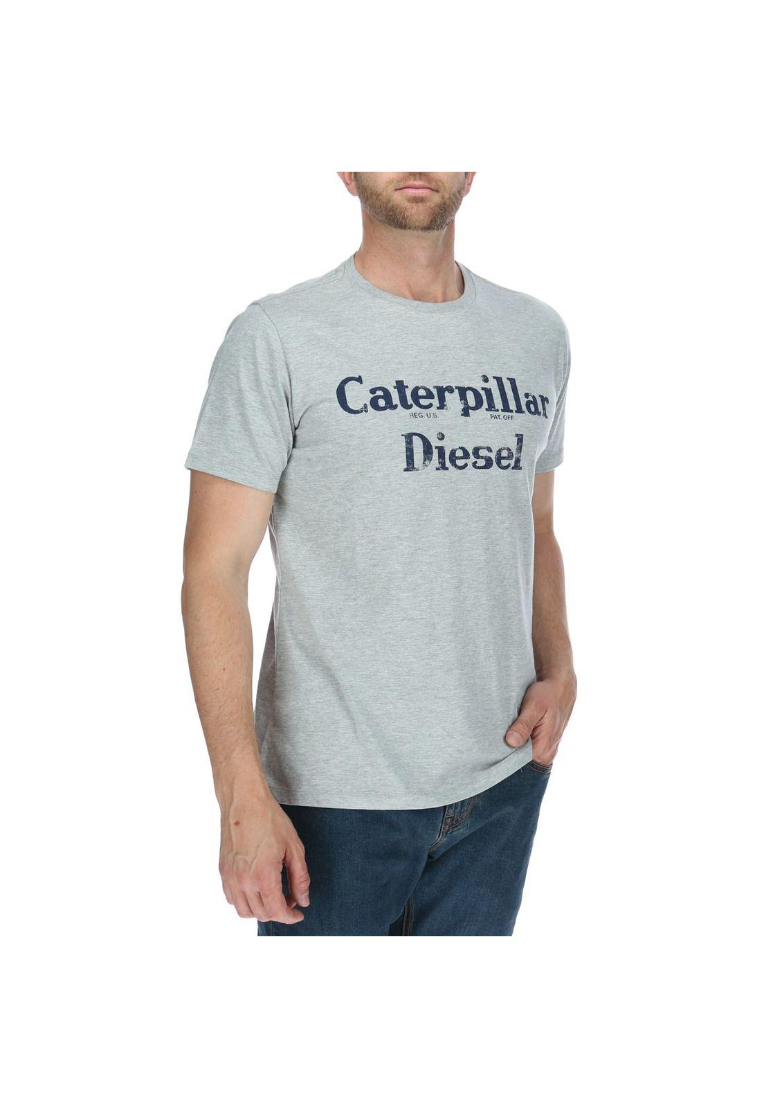 Polera Mc Hombre Retro Diesel Tee Gris-3