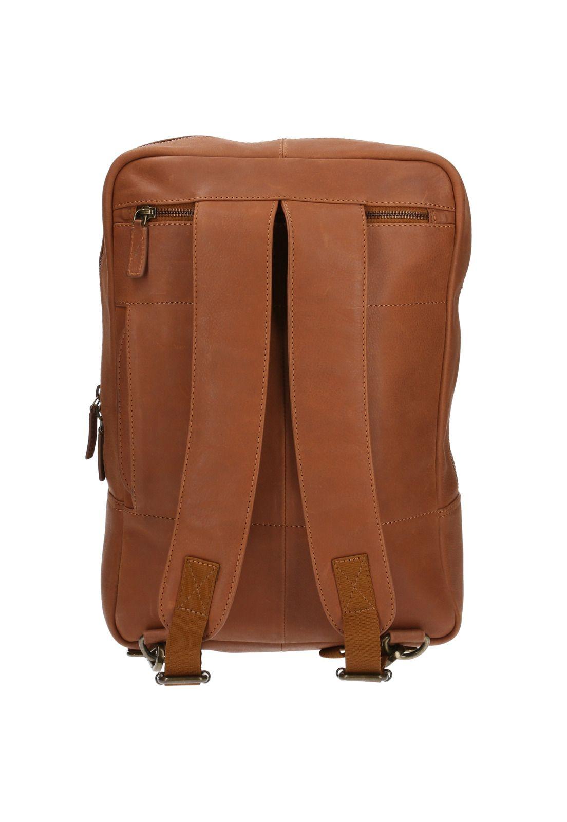 Maletín Cuero Hombre Th Backbrief Café-2