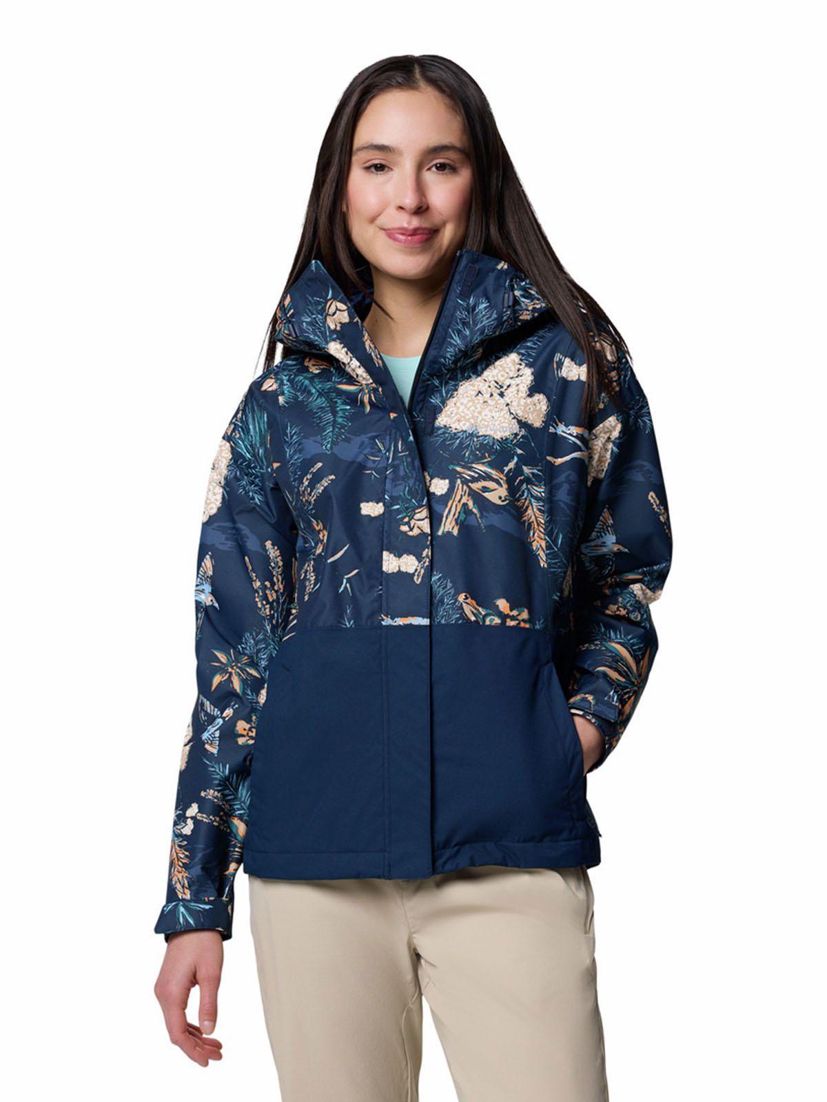 Cortaviento Mujer Hikebound Printed Azul-0