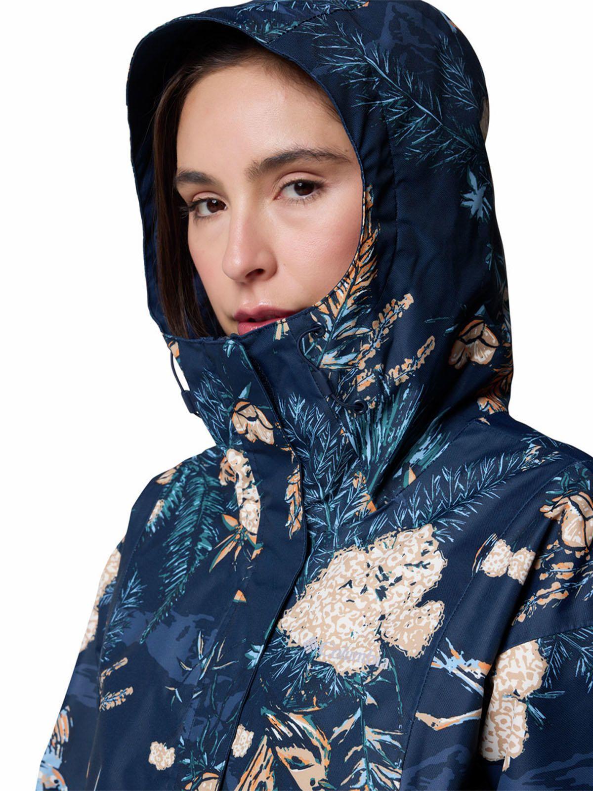 Cortaviento Mujer Hikebound Printed Azul-3