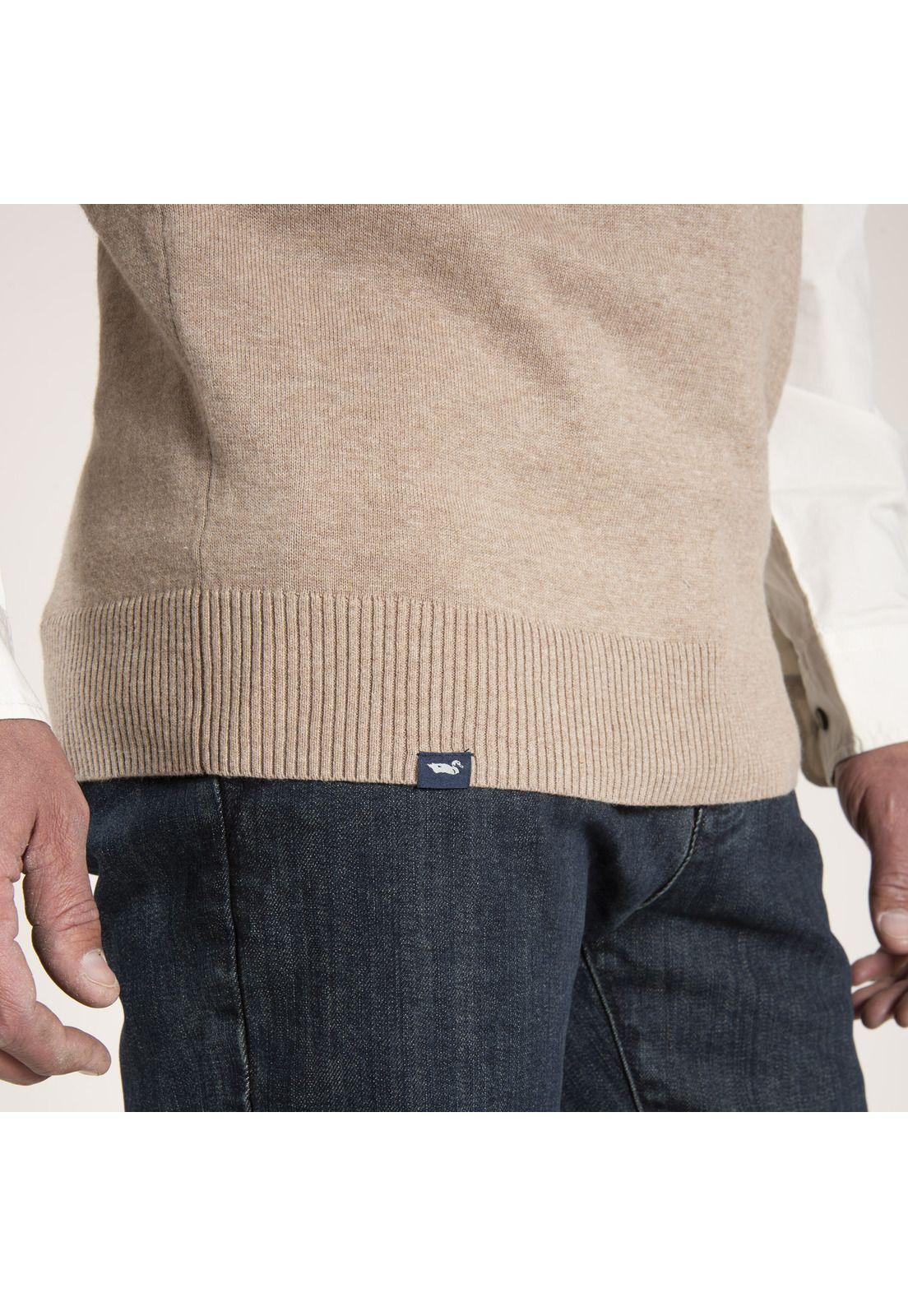 Sweater Algodón Vest Café Hombre Rockford-3