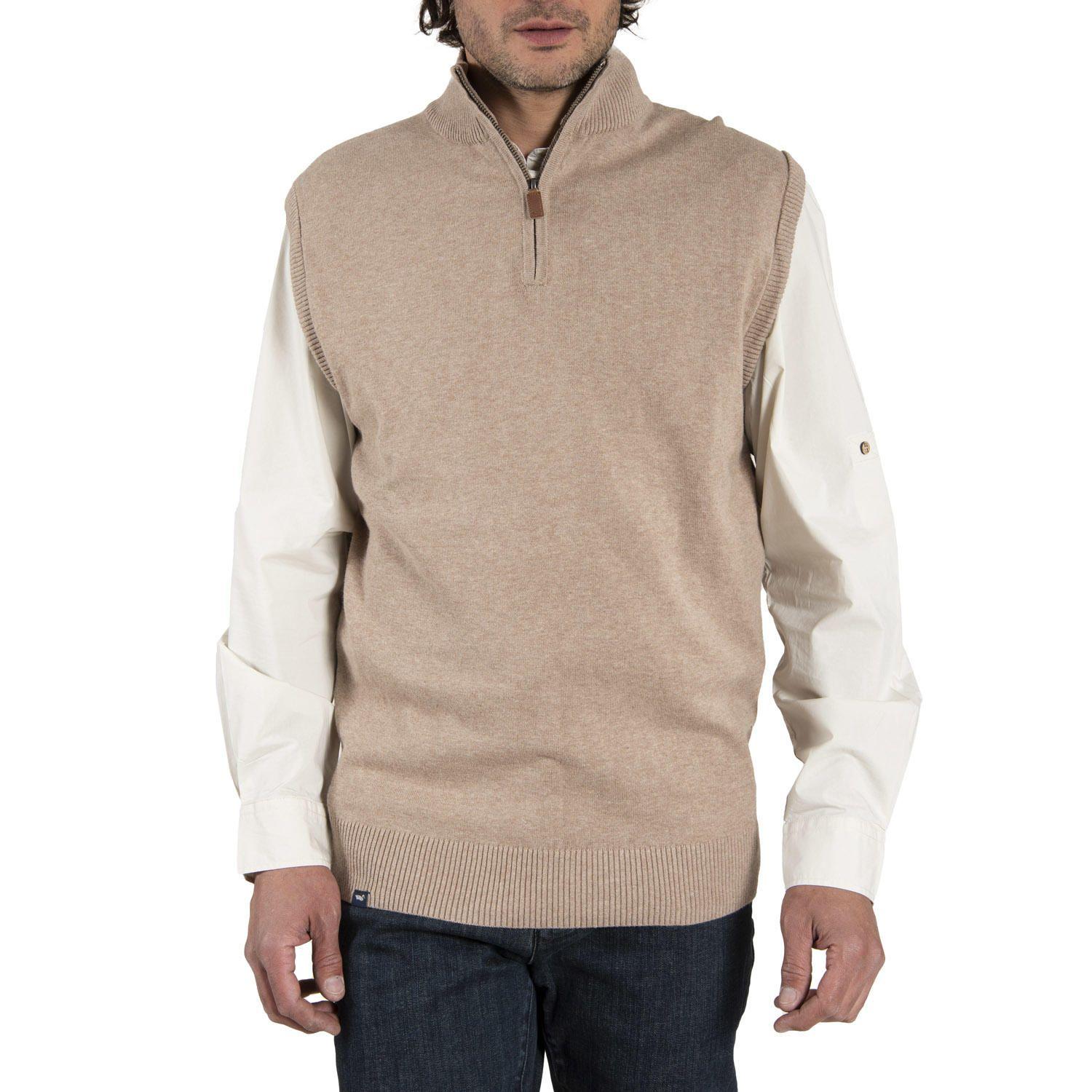 Sweater Algodón Vest Café Hombre Rockford-0