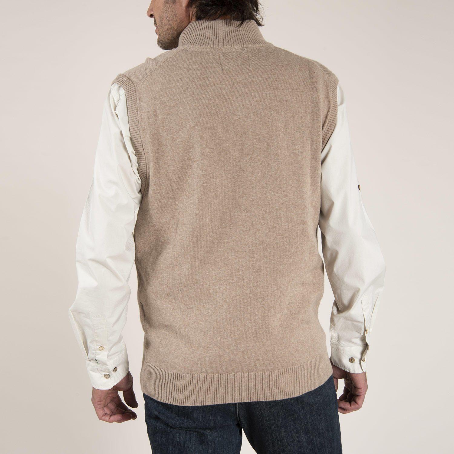 Sweater Algodón Vest Café Hombre Rockford-2