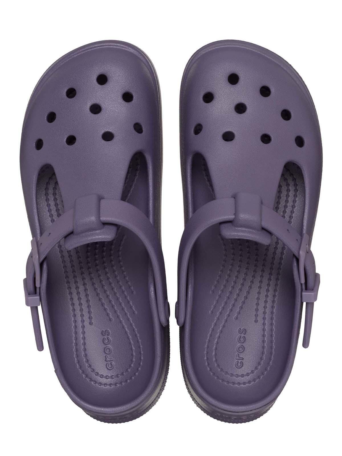 Zueco Crocs Mujer Mary Jane Morado Oscuro-4