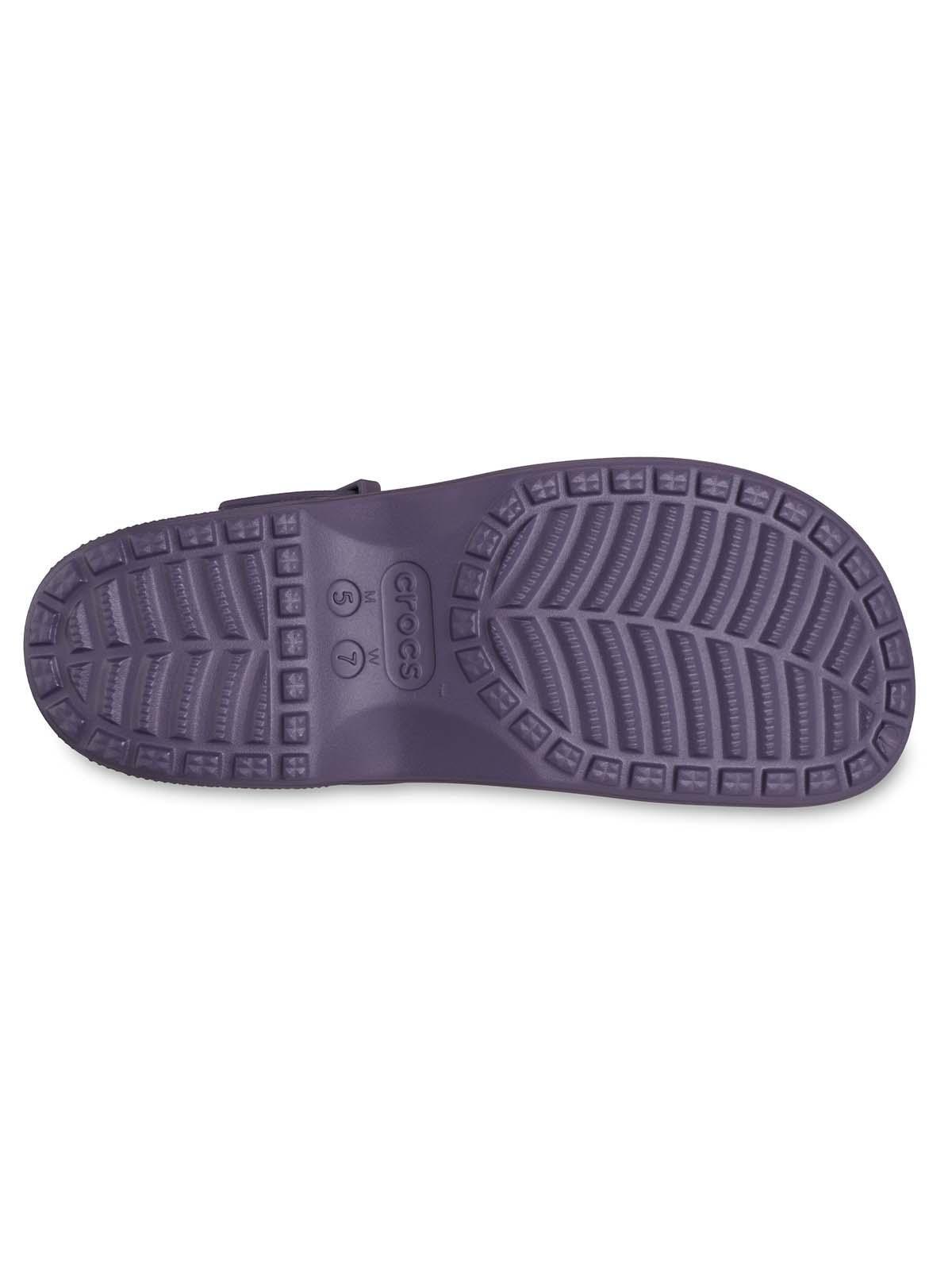 Zueco Crocs Mujer Mary Jane Morado Oscuro-5