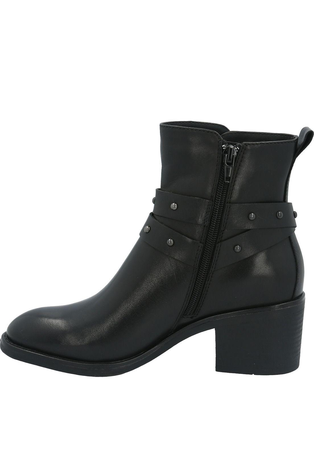 Botin Cuero Mujer Sile Negro-4