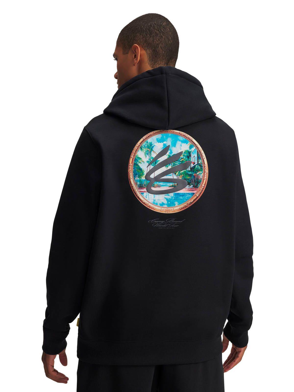 Polerón Basketball  Hombre Curry Splash tour Negro -1