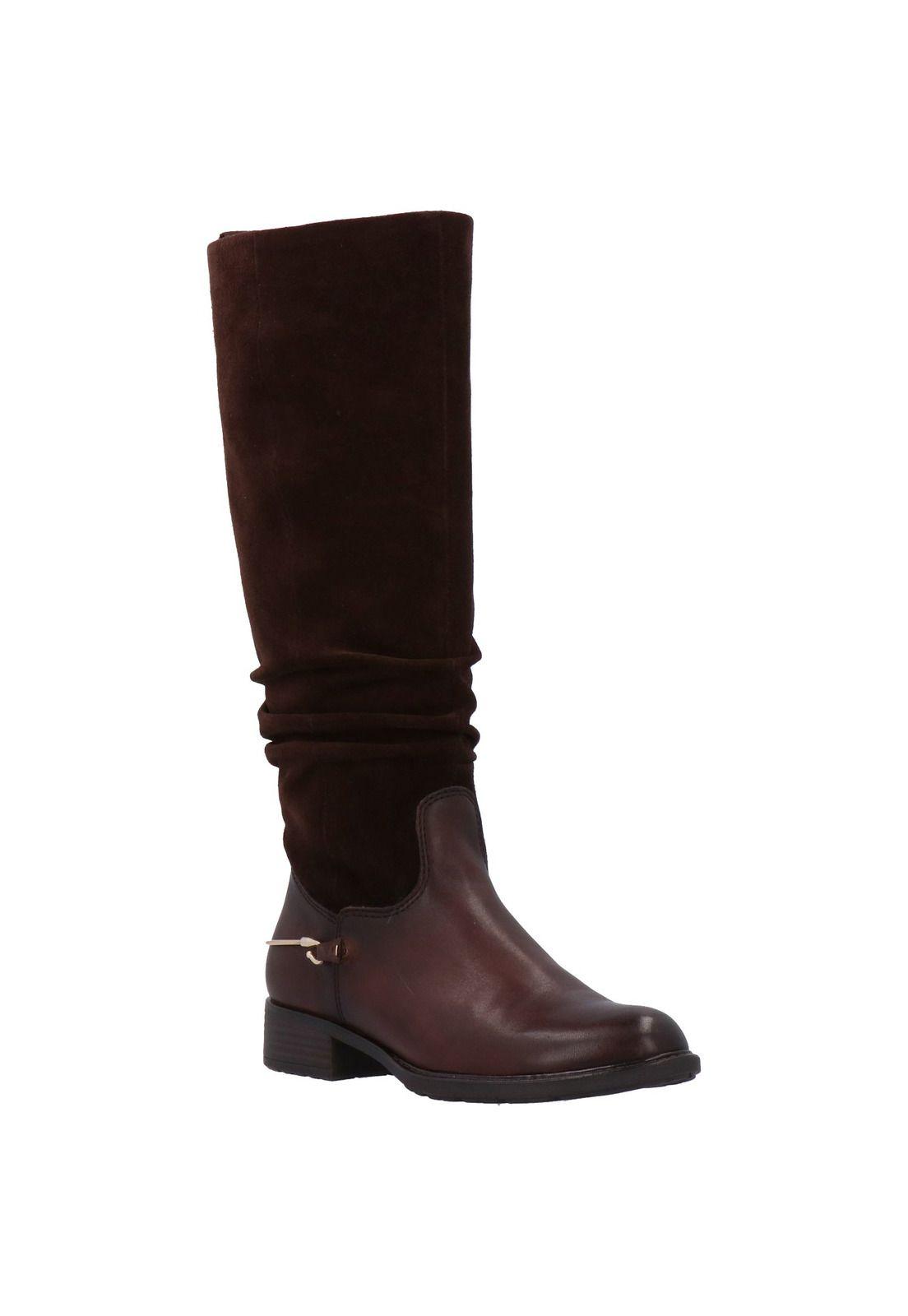 Bota Mujer Cuero Charis Café-0