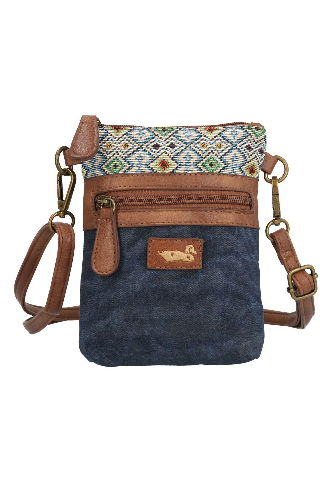 Cartera Azul Litza Cross Mujer-0