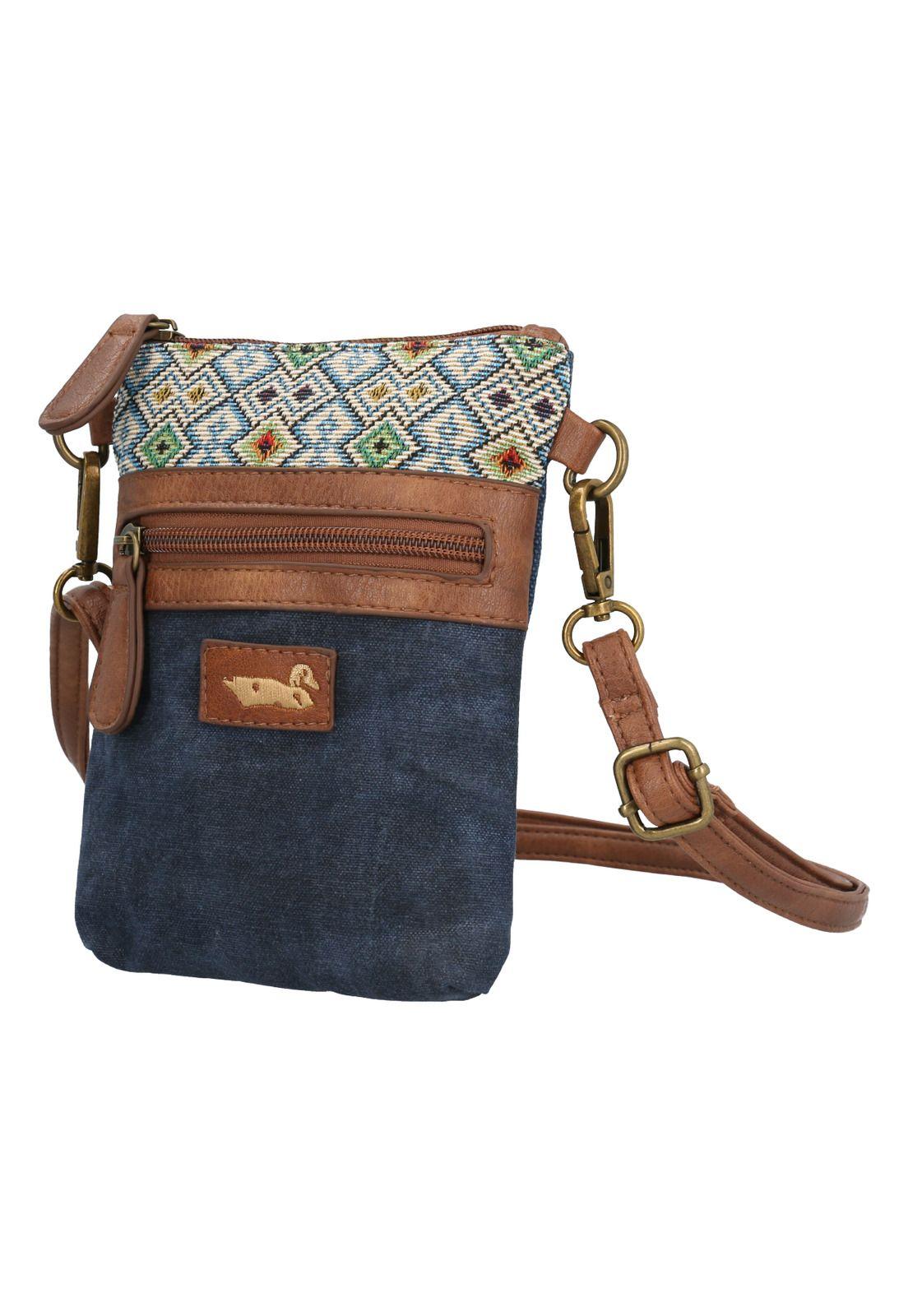 Cartera Azul Litza Cross Mujer-1