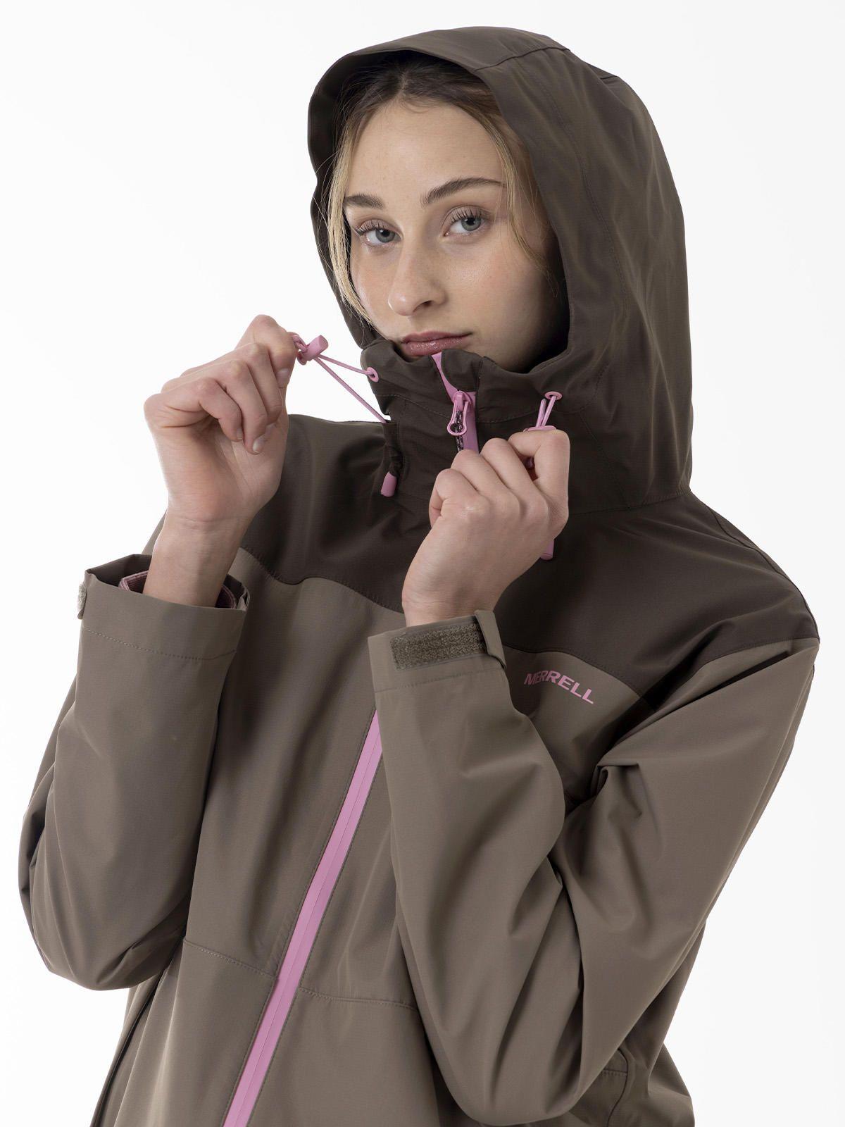 Impermeable Mujer Vera Shield Café-3