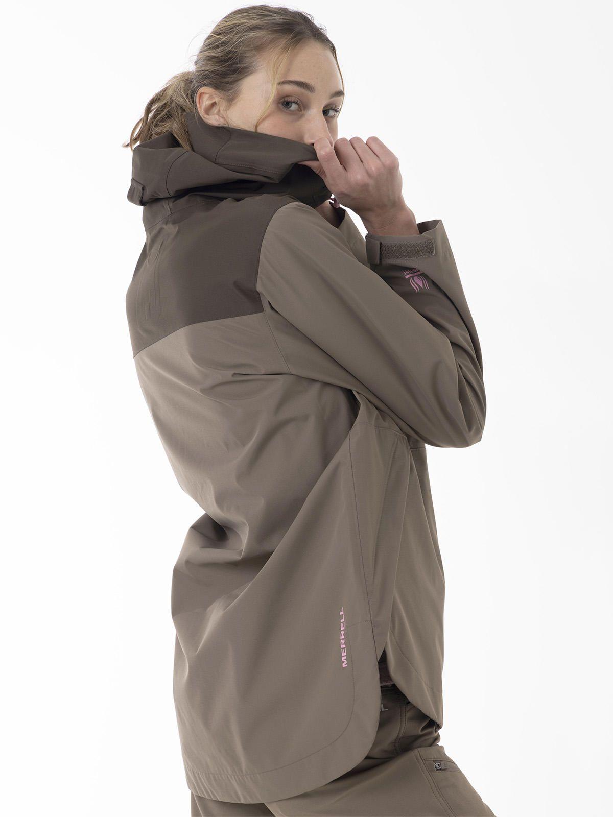 Impermeable Mujer Vera Shield Café-4