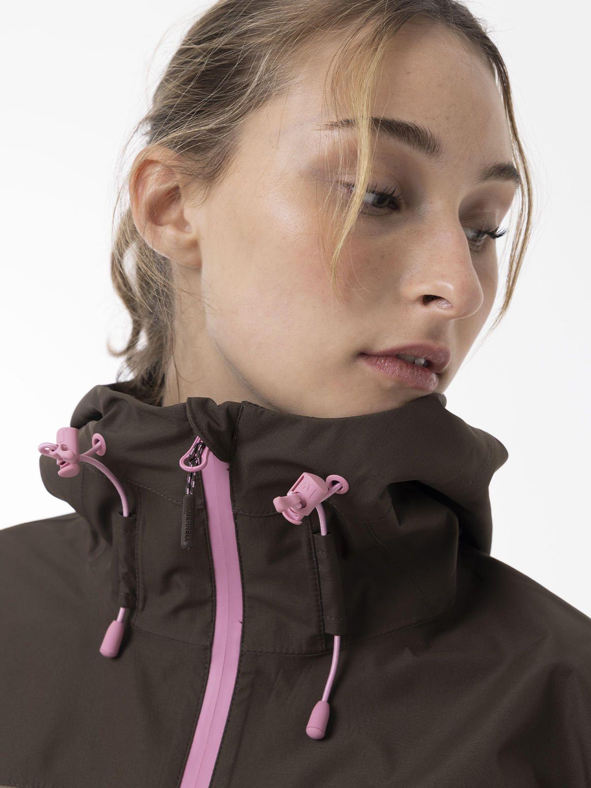 Impermeable Mujer Vera Shield Café-7