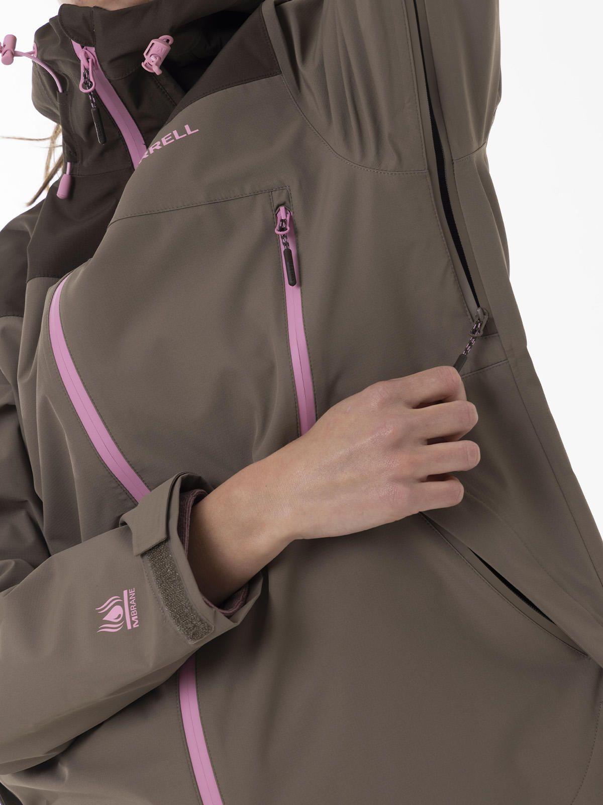 Impermeable Mujer Vera Shield Café-8
