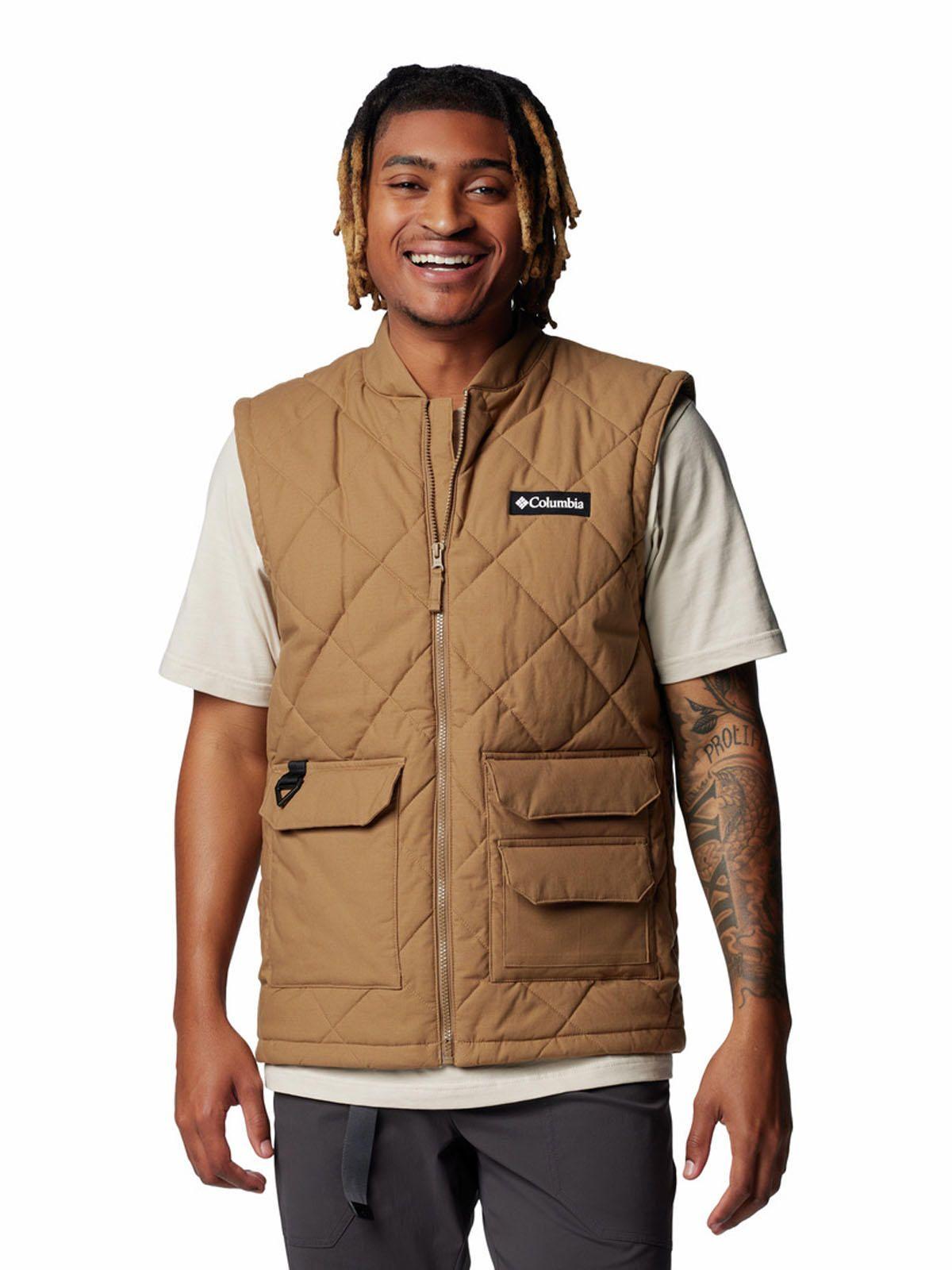 Parka Sin Mangas Hombre Rad Padded Café-0
