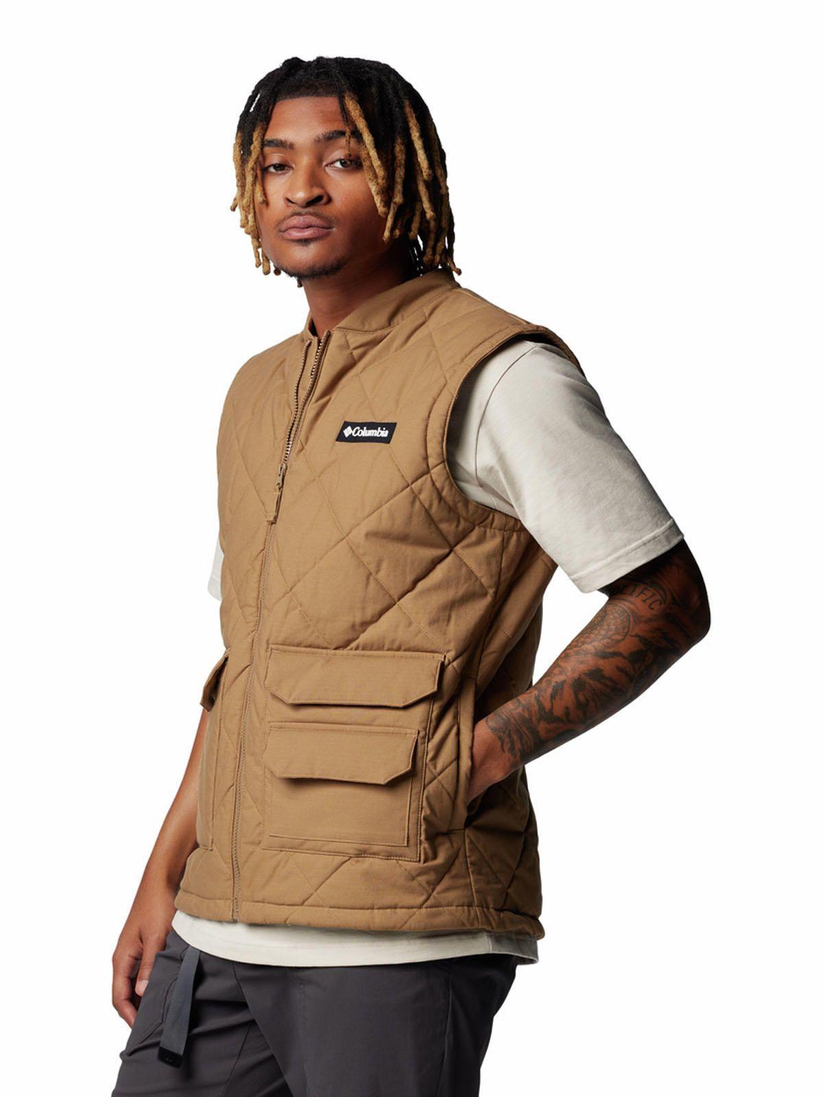 Parka Sin Mangas Hombre Rad Padded Café-1