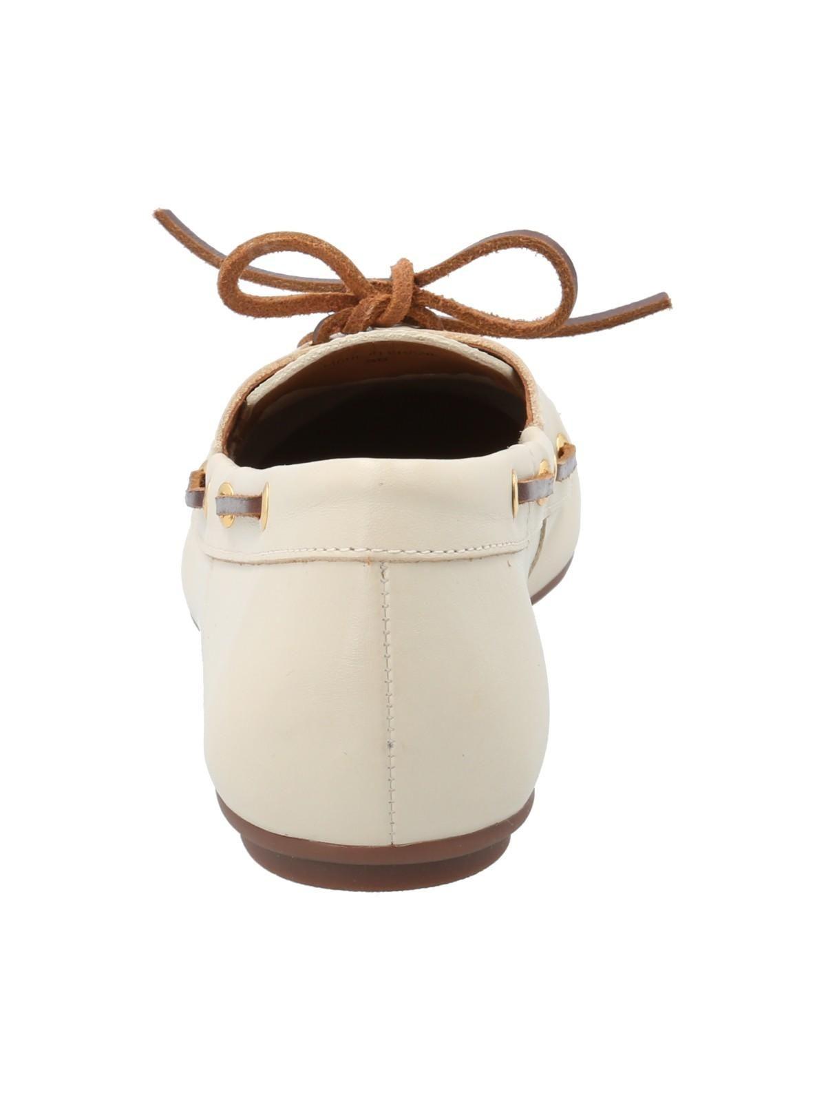 Mocasín Cuero Mujer Roberta Blanco-6