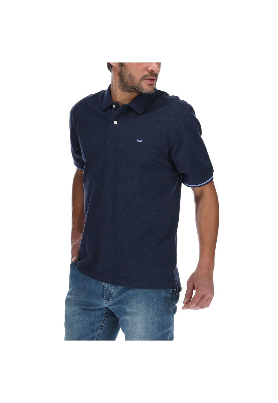 Polera Hombre Mitchell Azul-1