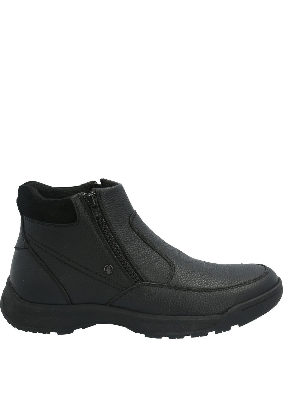 Botin Cuero Hombre Chief Negro-1