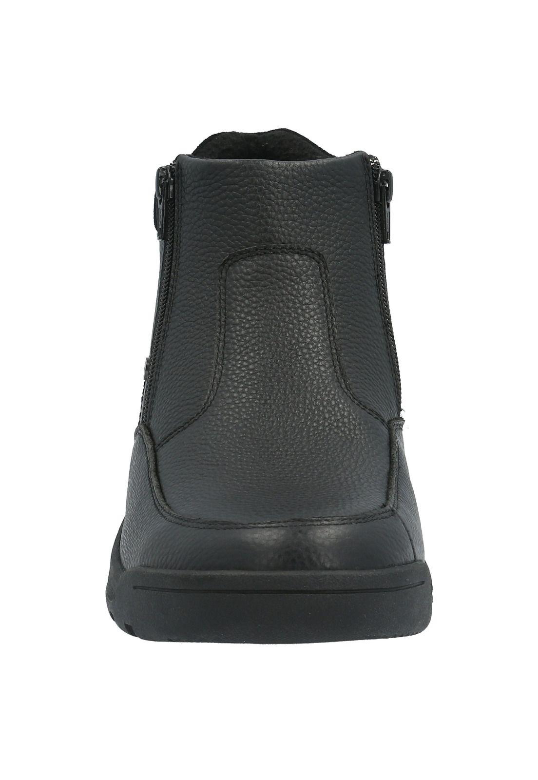 Botin Cuero Hombre Chief Negro-2