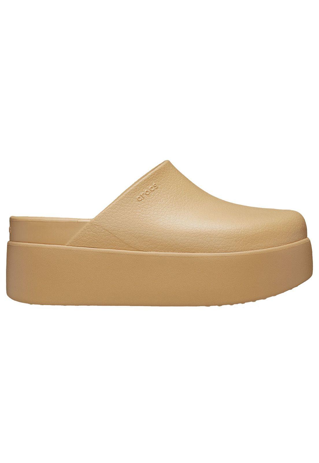 Zueco Crocs Mujer Dylan Platform Beige-0