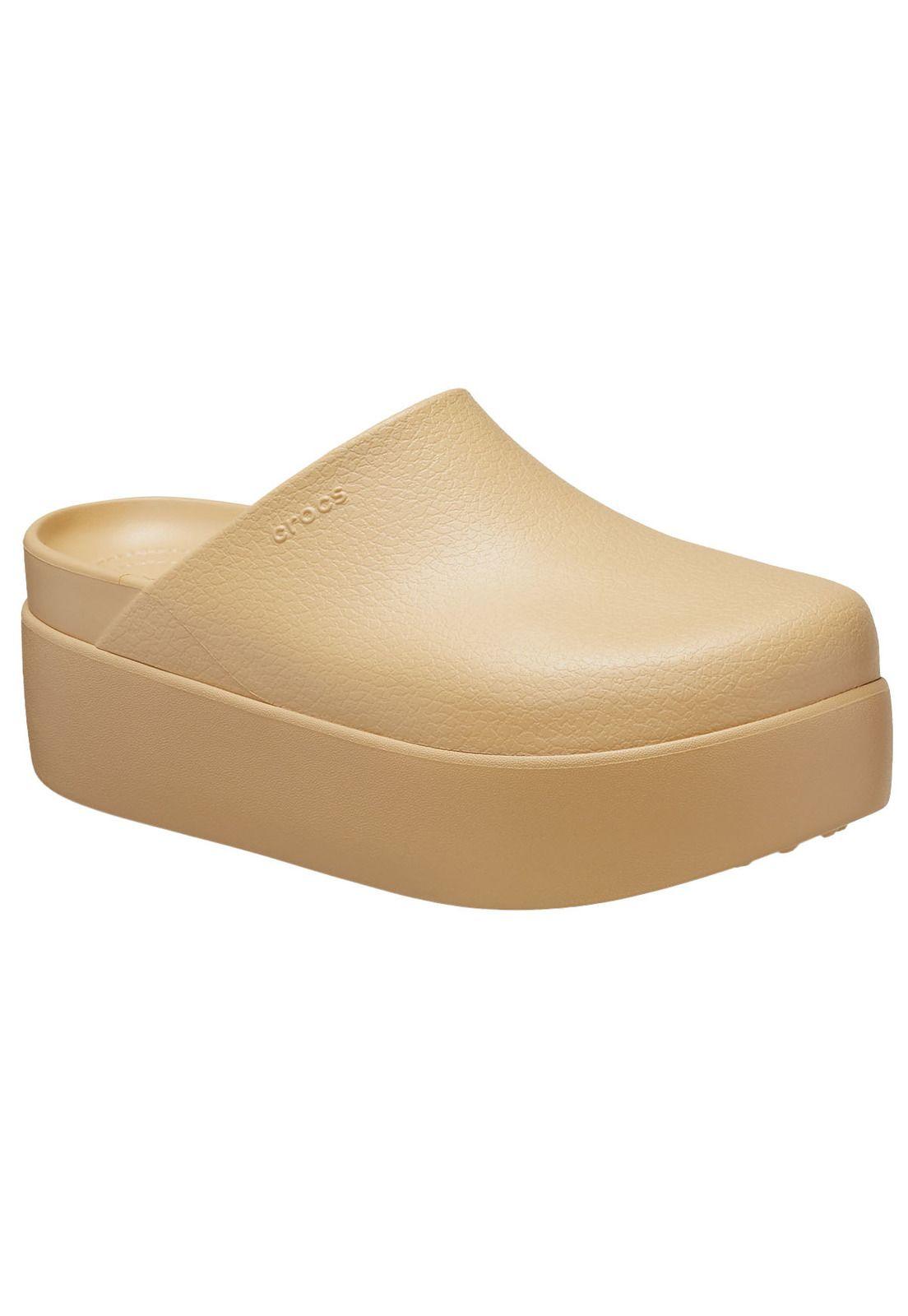 Zueco Crocs Mujer Dylan Platform Beige-6