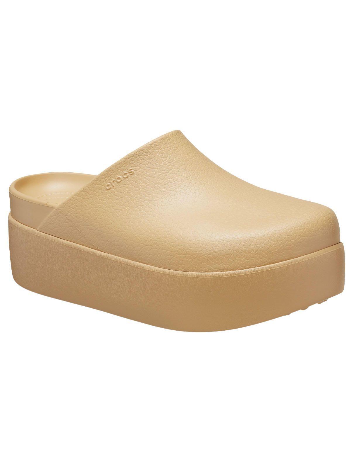 Zueco Crocs Mujer Dylan Platform Beige-6