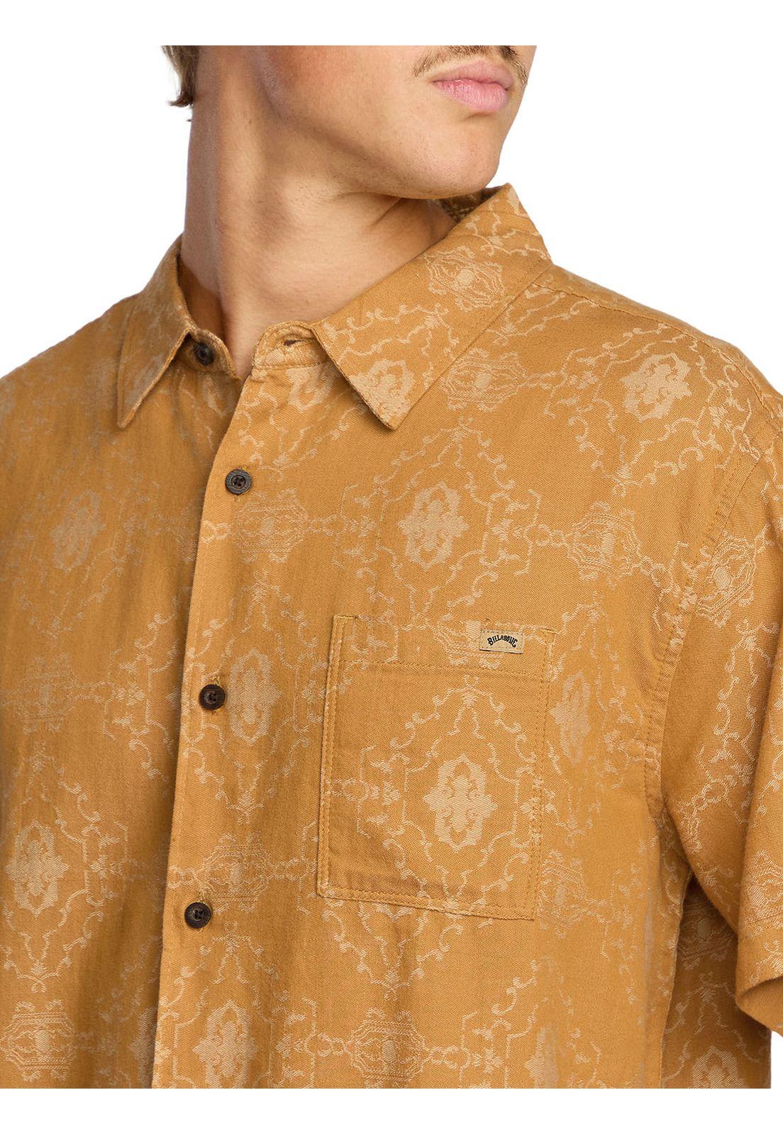 Camisa m/c Hombre Sundays jacquard Amarillo-3
