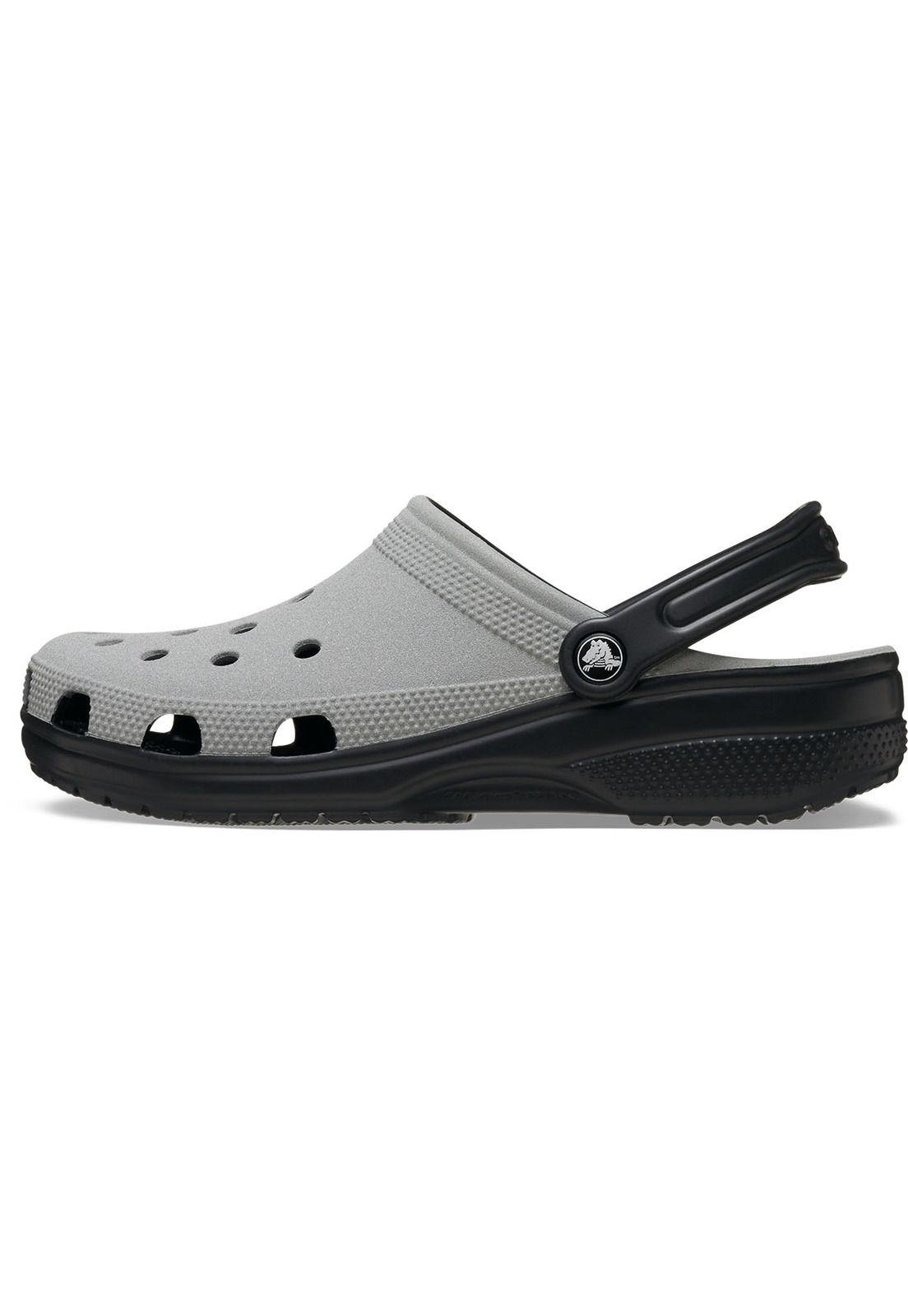Zueco reflectante Crocs Hombre Classic Clog Negro-1