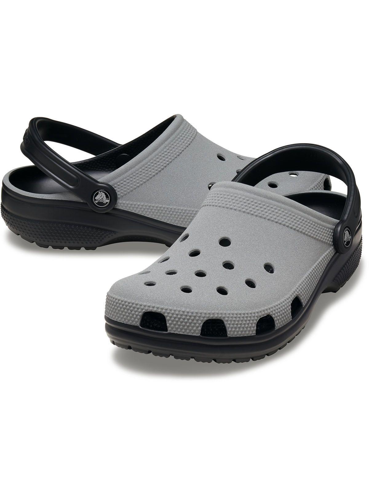 Zueco reflectante Crocs Hombre Classic Clog Negro-3
