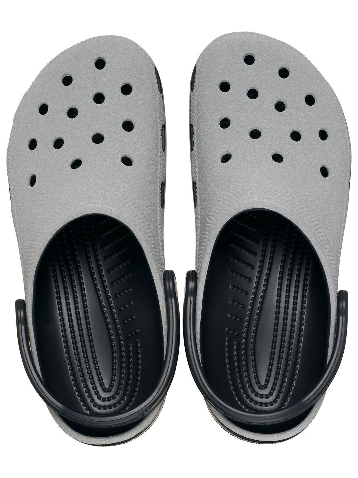 Zueco reflectante Crocs Hombre Classic Clog Negro-4