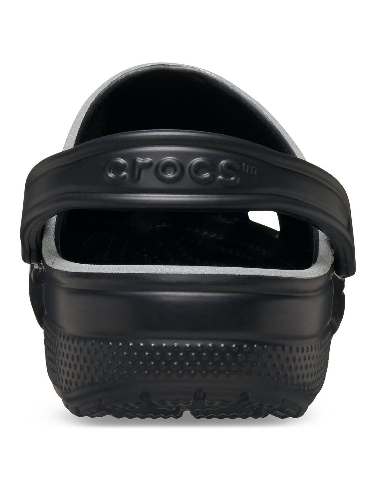 Zueco reflectante Crocs Hombre Classic Clog Negro-7