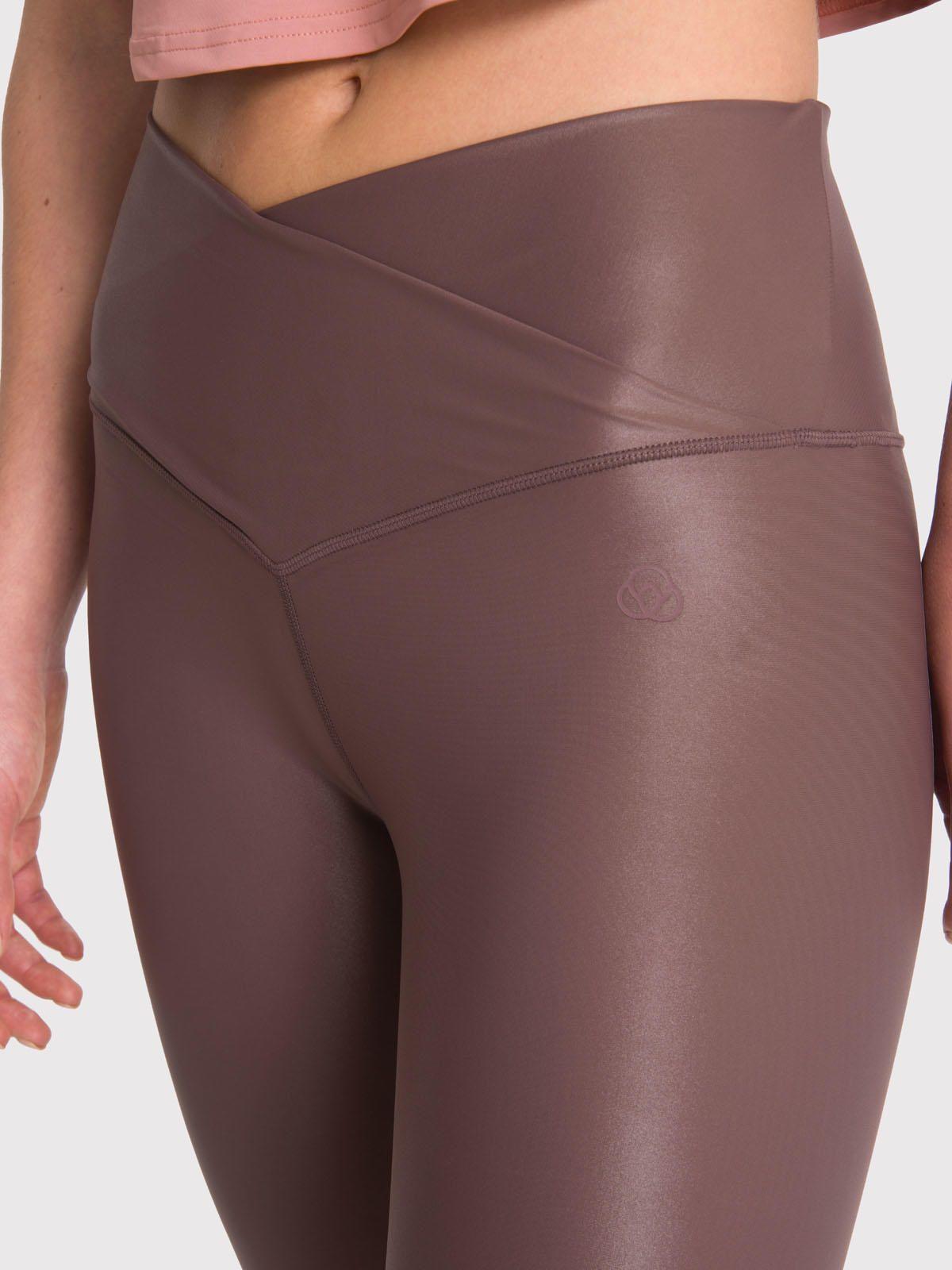 Calza deportiva 7/8 Mujer Hr Ankl Leg Eva II Café-5