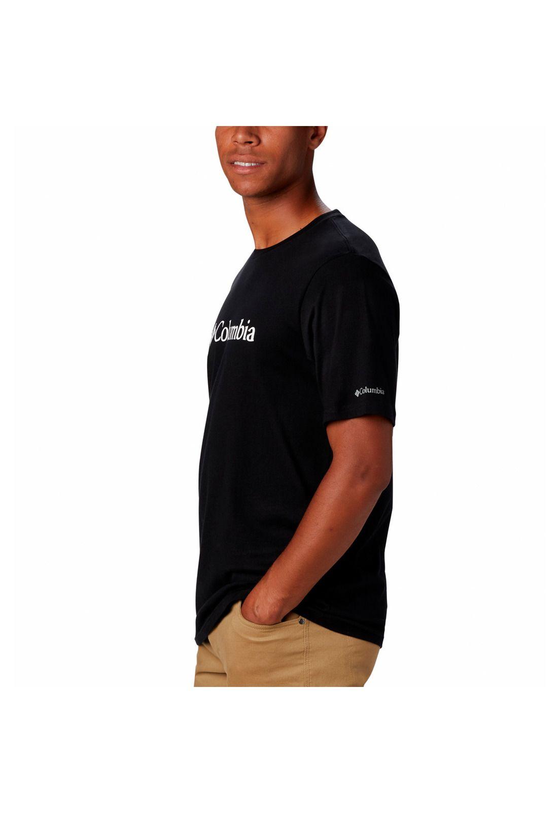 Polera M/C Hombre Csc Basic Logo Negro-1