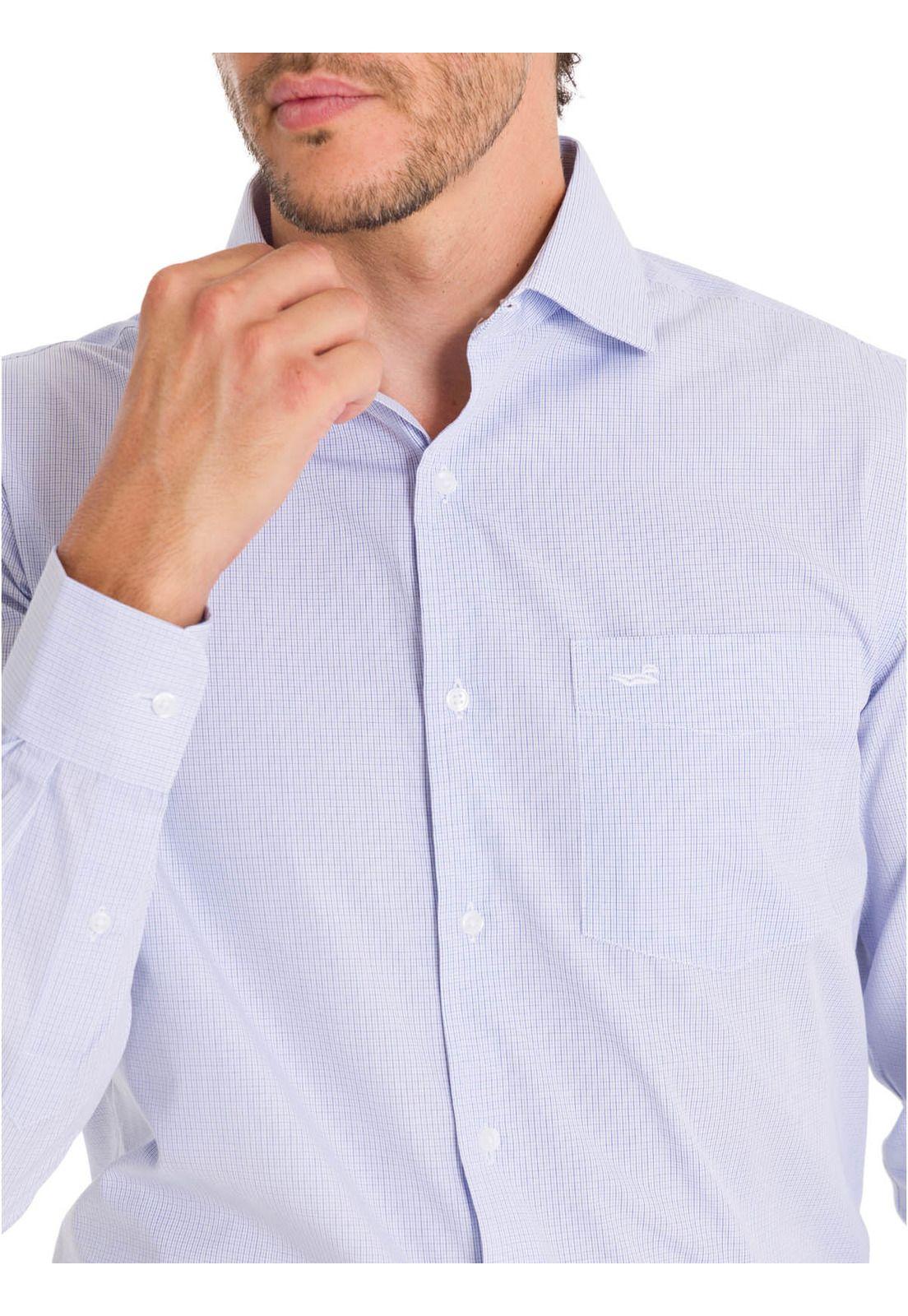 Camisa Cuello Italiano Hombre Easylife Azul-9