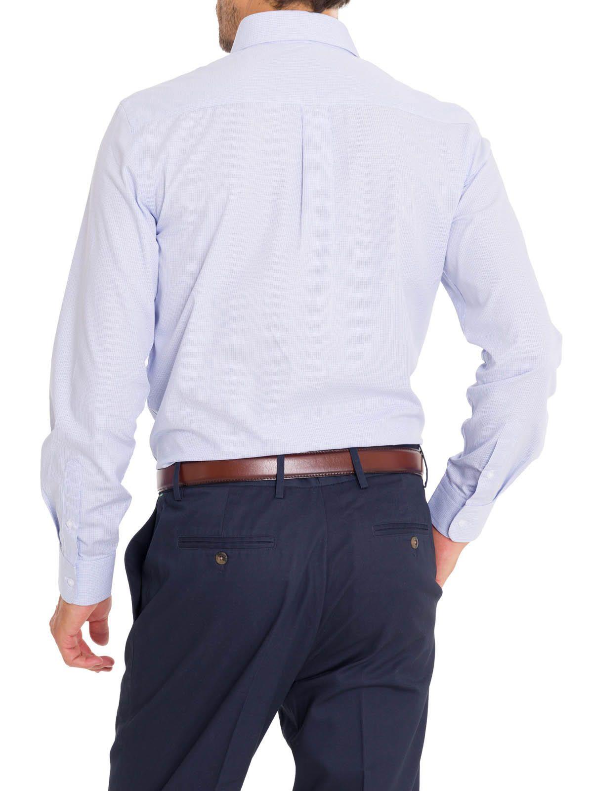 Camisa Cuello Italiano Hombre Easylife Azul-8