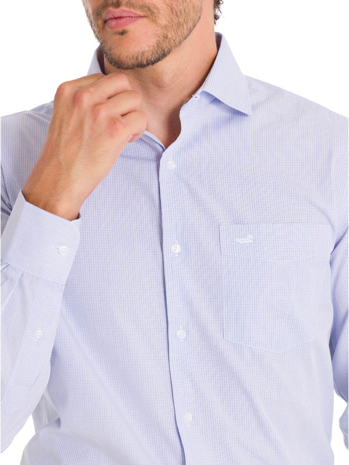 Camisa Cuello Italiano Hombre Easylife Azul-9