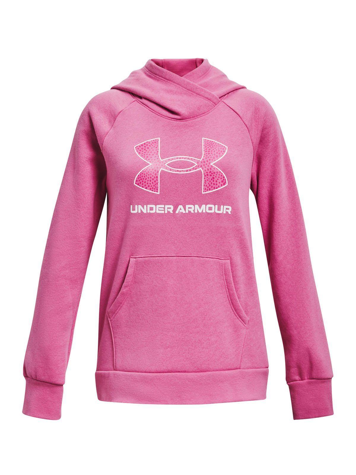 Polerón UA Rival Fleece para niña Rosa-0