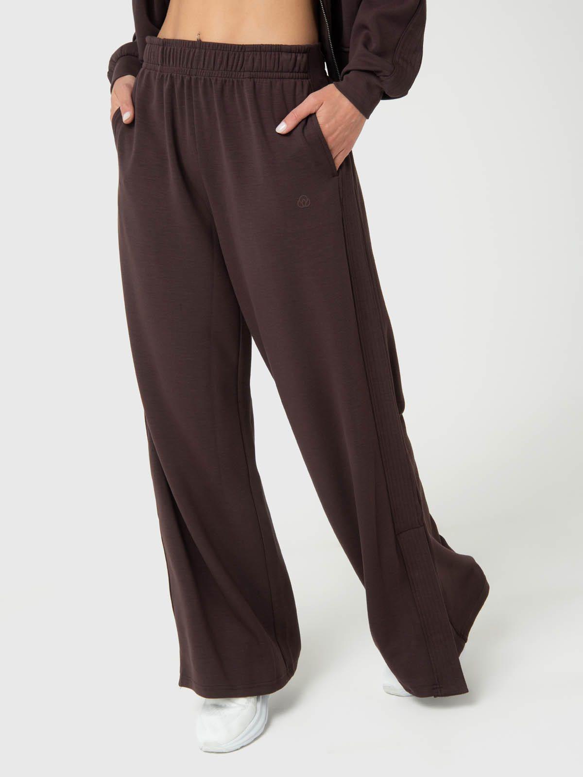 Pantalón Mujer Modal Aloe Café-1
