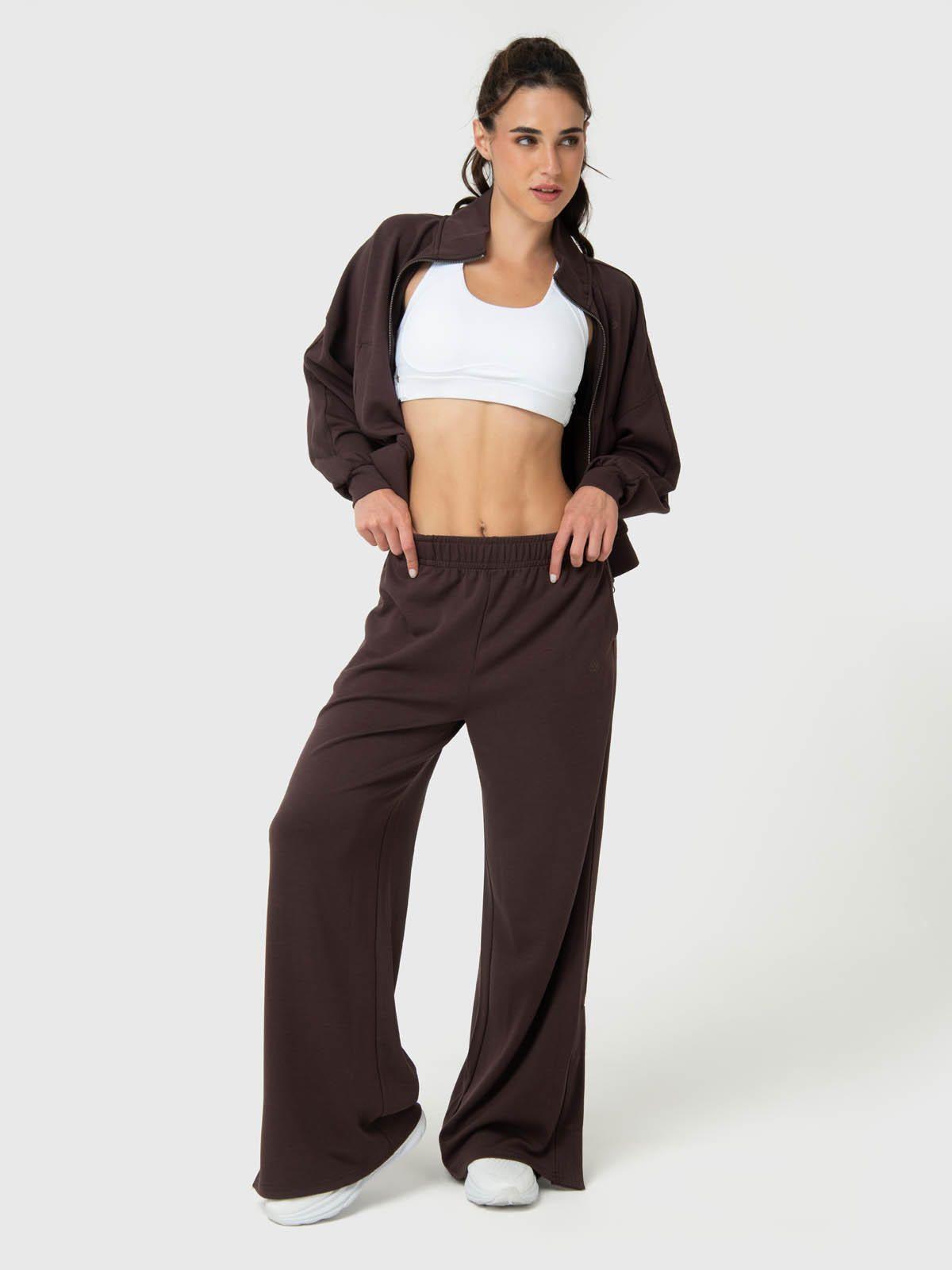 Pantalón Mujer Modal Aloe Café-5