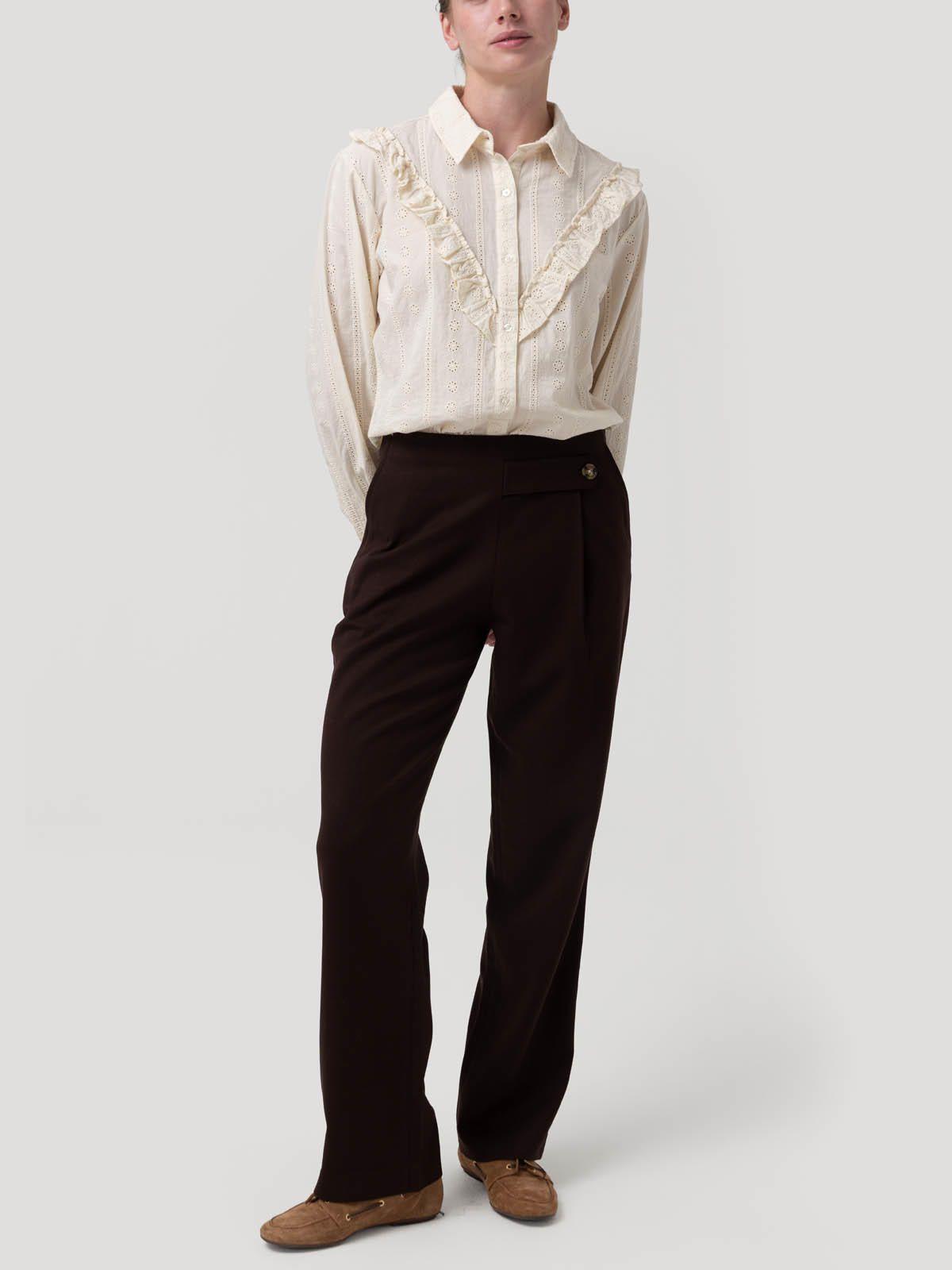 Pantalón Poliéster Reci Mujer Hornacal Café-7